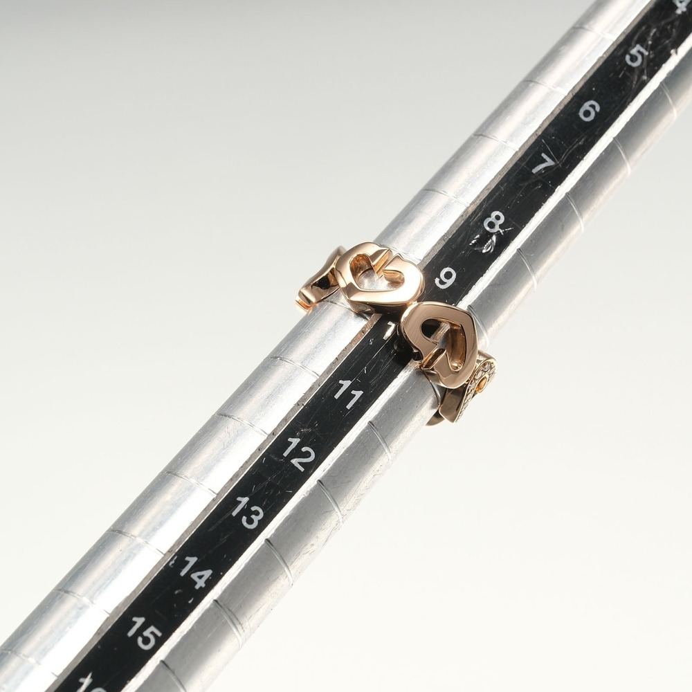 CARTIER 18k Gold Diamond Heart Ring - Picture 11 of 11